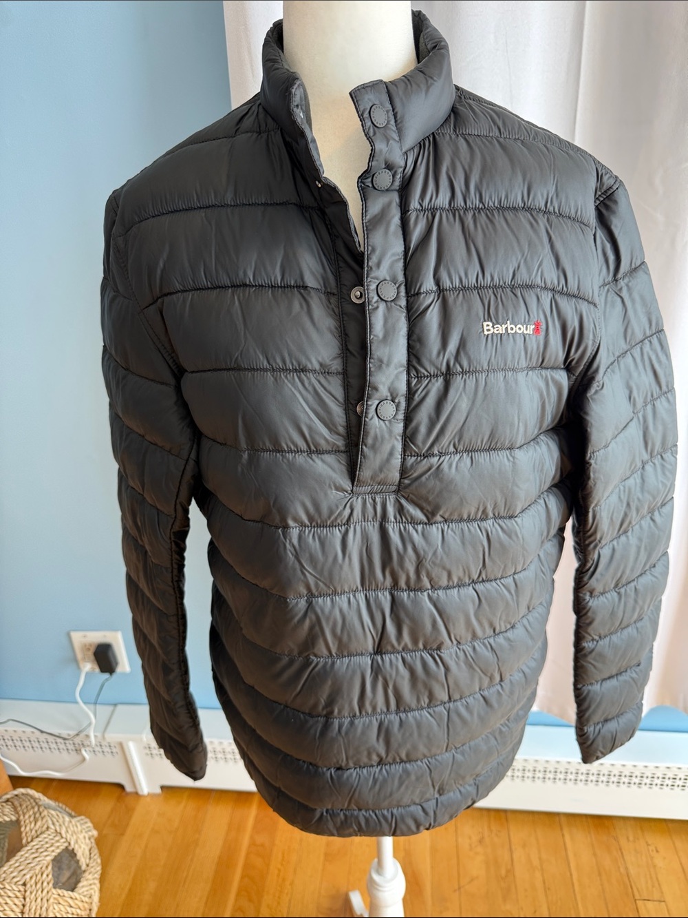 NWOT Barbour Black Quilted Puffer Pullover